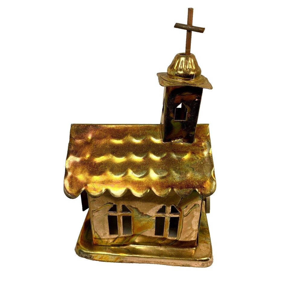 Vintage Copper Church Musical Plays “Amazing Grace” Windup